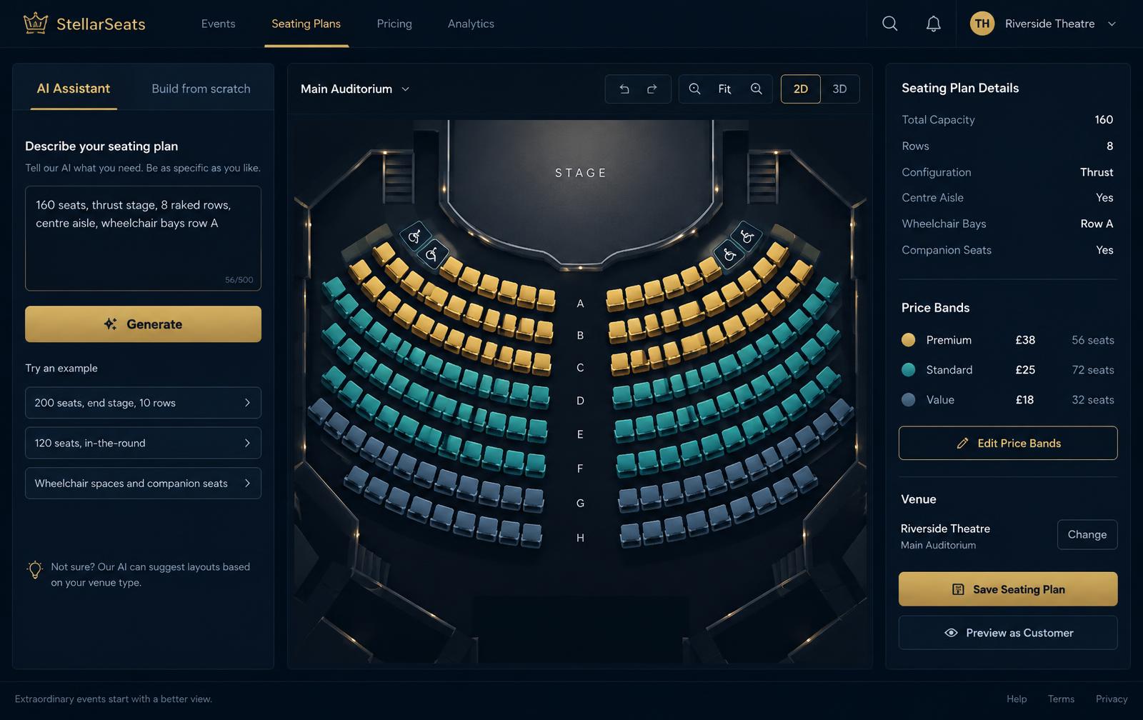 AI seat maps
